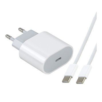 Мережевий Зарядний Пристрій For IP PD25W 16 Pro Max+Type-C to Type-C ЦУ-00047351 фото